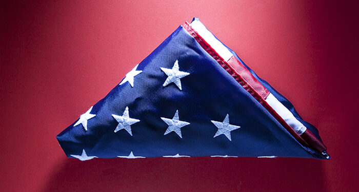 Folded US Flag